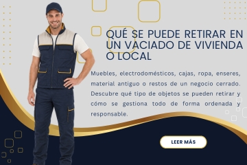 Qué se puede retirar en un vaciado de vivienda o local